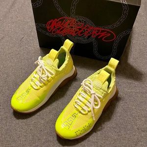 Versace Chain Reaction Neon Yellow Sneakers